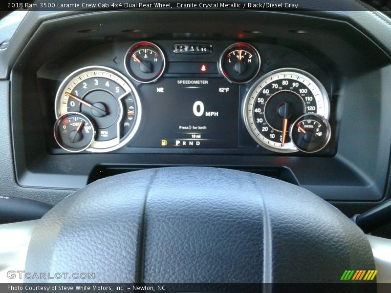 Granite Crystal Metallic / Black/Diesel Gray 2018 Ram 3500 Laramie Crew Cab 4x4 Dual Rear Wheel