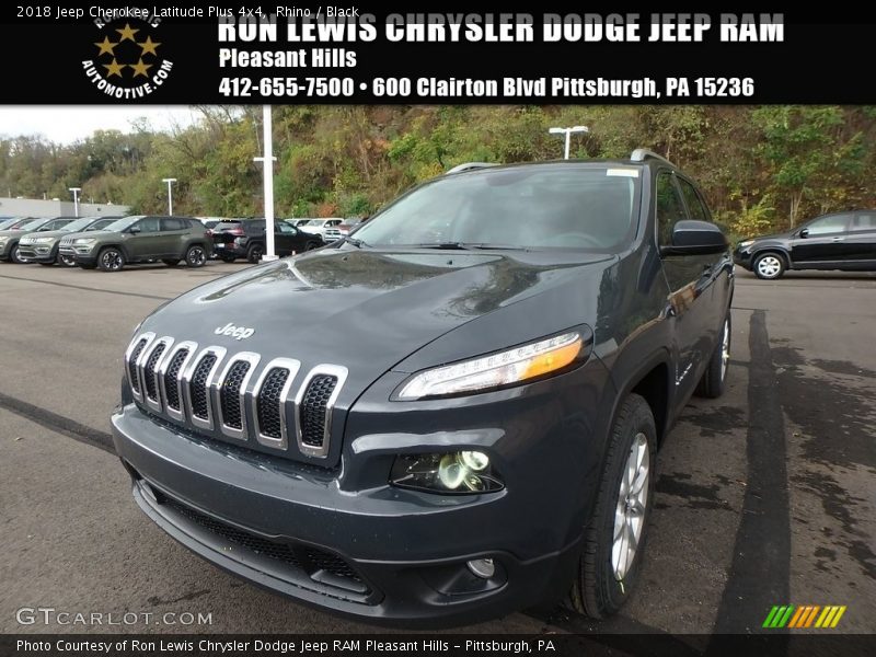 Rhino / Black 2018 Jeep Cherokee Latitude Plus 4x4