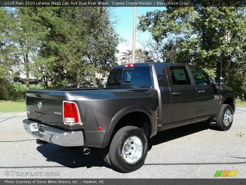 Granite Crystal Metallic / Black/Diesel Gray 2018 Ram 3500 Laramie Mega Cab 4x4 Dual Rear Wheel