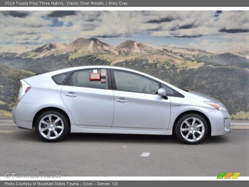 Classic Silver Metallic / Misty Gray 2014 Toyota Prius Three Hybrid