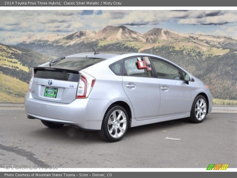 Classic Silver Metallic / Misty Gray 2014 Toyota Prius Three Hybrid