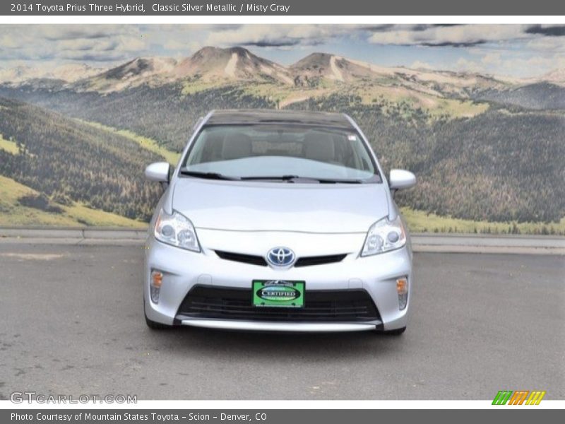 Classic Silver Metallic / Misty Gray 2014 Toyota Prius Three Hybrid