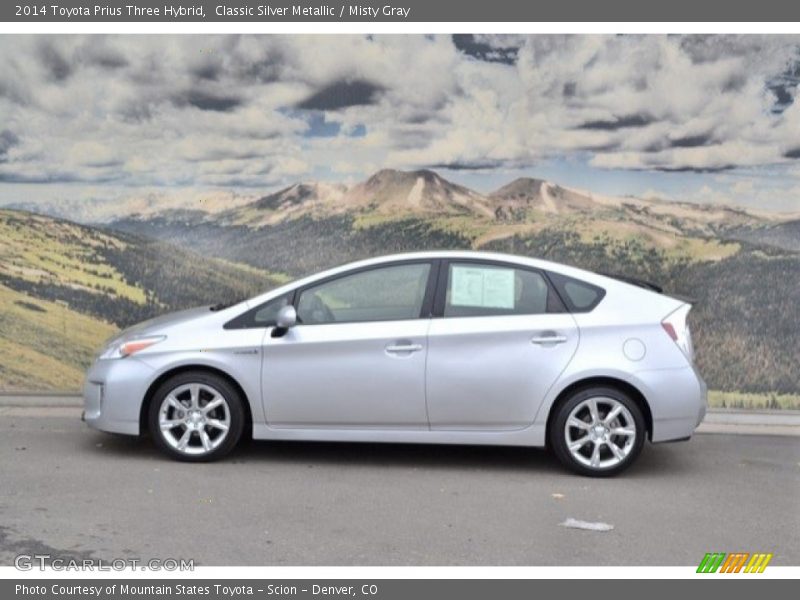 Classic Silver Metallic / Misty Gray 2014 Toyota Prius Three Hybrid