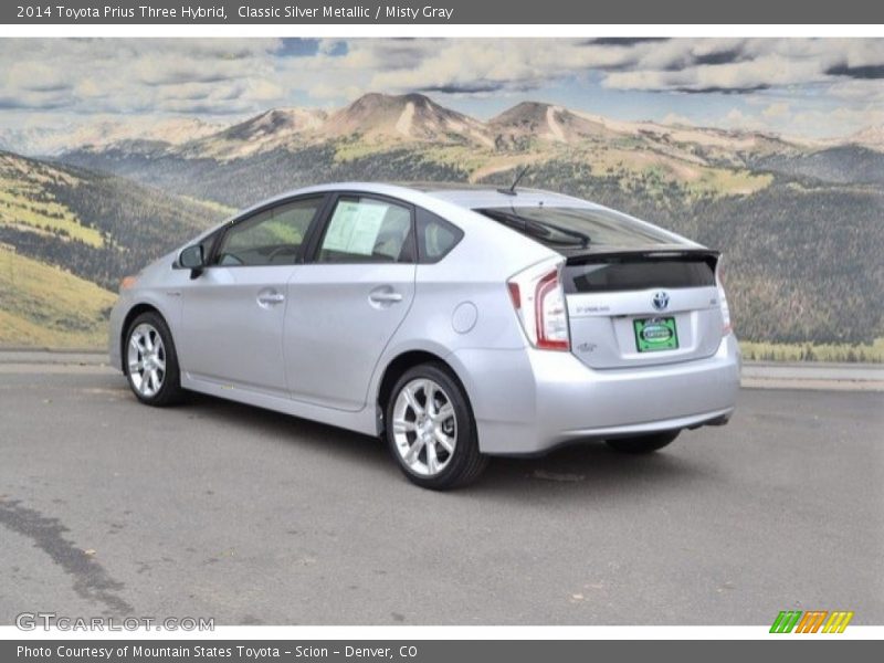 Classic Silver Metallic / Misty Gray 2014 Toyota Prius Three Hybrid
