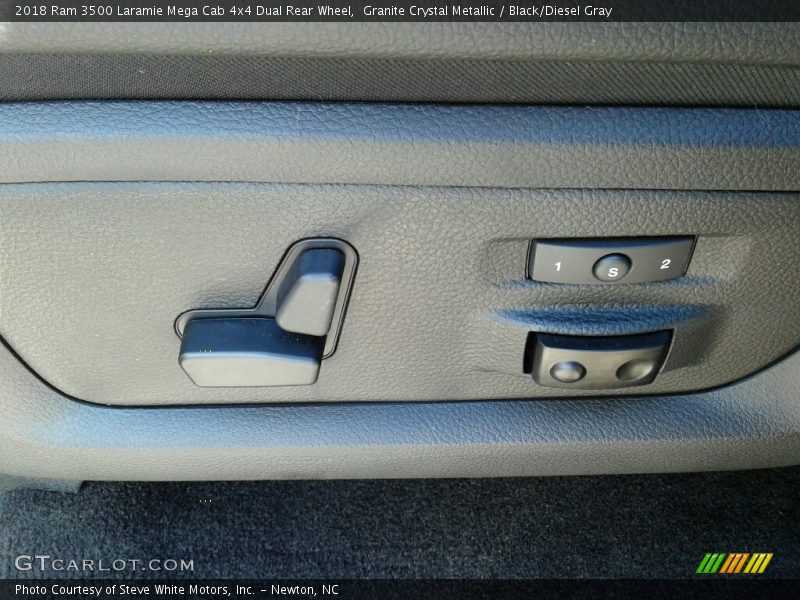 Granite Crystal Metallic / Black/Diesel Gray 2018 Ram 3500 Laramie Mega Cab 4x4 Dual Rear Wheel