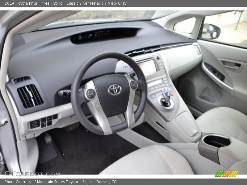 Classic Silver Metallic / Misty Gray 2014 Toyota Prius Three Hybrid
