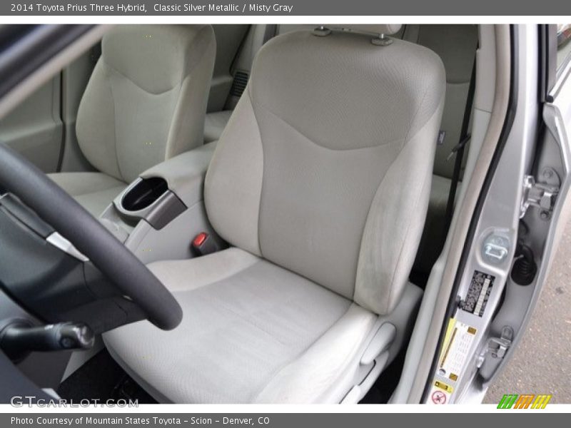 Classic Silver Metallic / Misty Gray 2014 Toyota Prius Three Hybrid