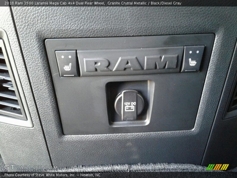 Granite Crystal Metallic / Black/Diesel Gray 2018 Ram 3500 Laramie Mega Cab 4x4 Dual Rear Wheel