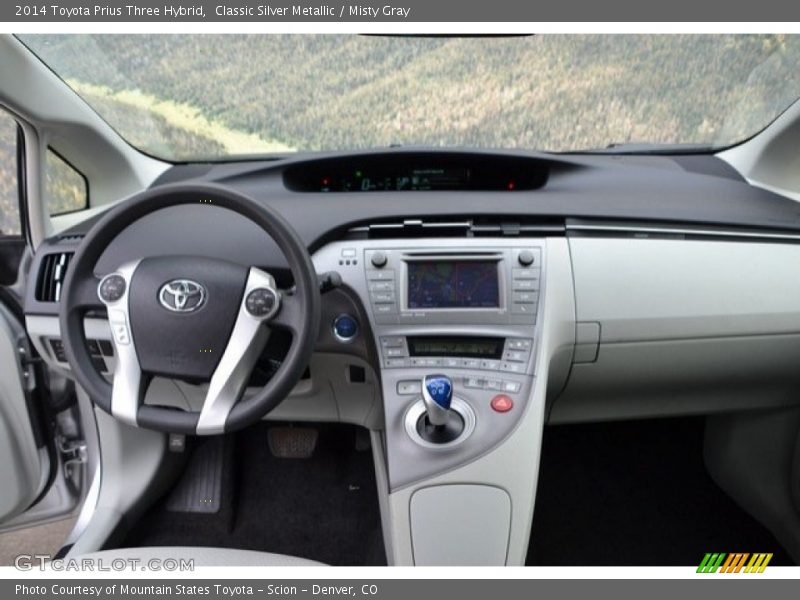 Classic Silver Metallic / Misty Gray 2014 Toyota Prius Three Hybrid