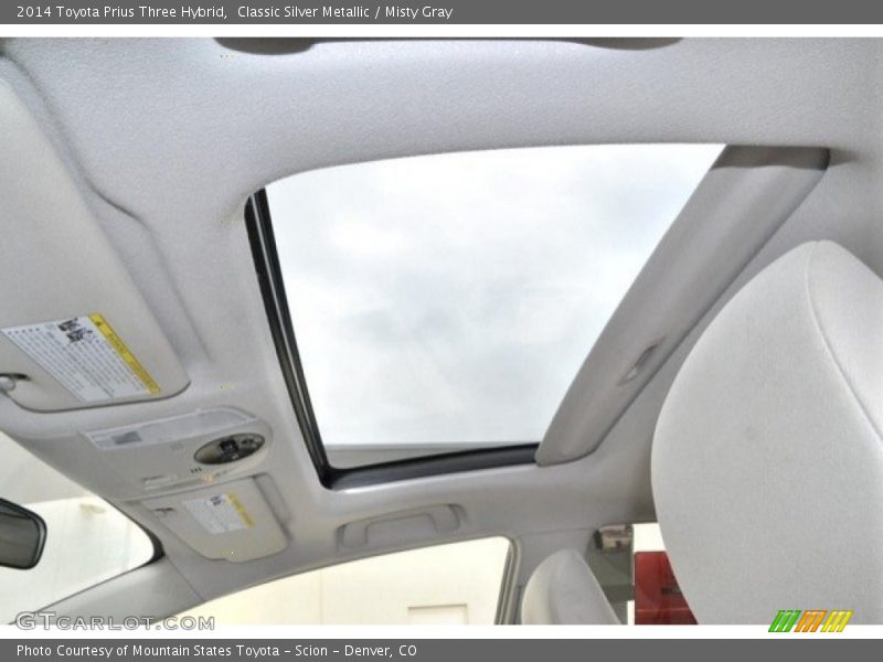 Classic Silver Metallic / Misty Gray 2014 Toyota Prius Three Hybrid