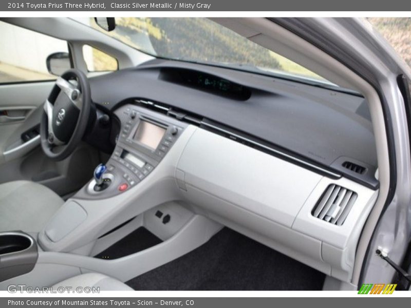 Classic Silver Metallic / Misty Gray 2014 Toyota Prius Three Hybrid