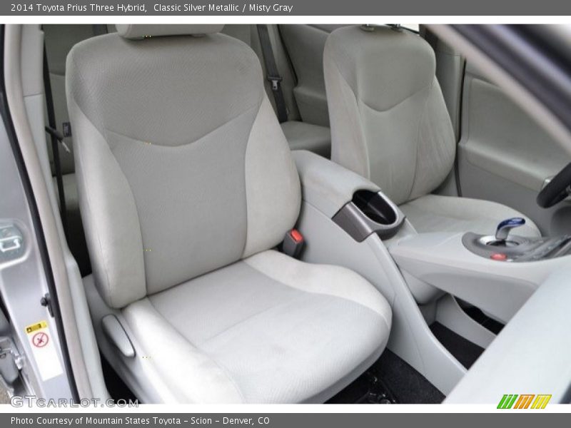 Classic Silver Metallic / Misty Gray 2014 Toyota Prius Three Hybrid