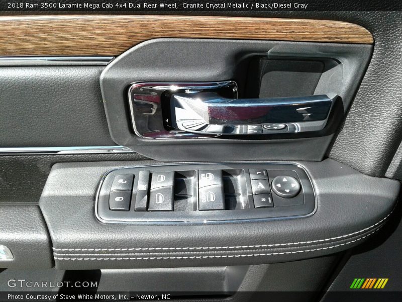 Granite Crystal Metallic / Black/Diesel Gray 2018 Ram 3500 Laramie Mega Cab 4x4 Dual Rear Wheel