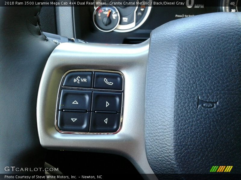 Granite Crystal Metallic / Black/Diesel Gray 2018 Ram 3500 Laramie Mega Cab 4x4 Dual Rear Wheel