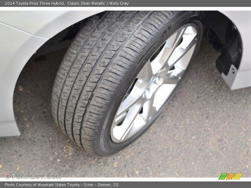 Classic Silver Metallic / Misty Gray 2014 Toyota Prius Three Hybrid