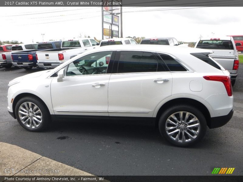 Crystal White Tricoat / Jet Black 2017 Cadillac XT5 Platinum AWD