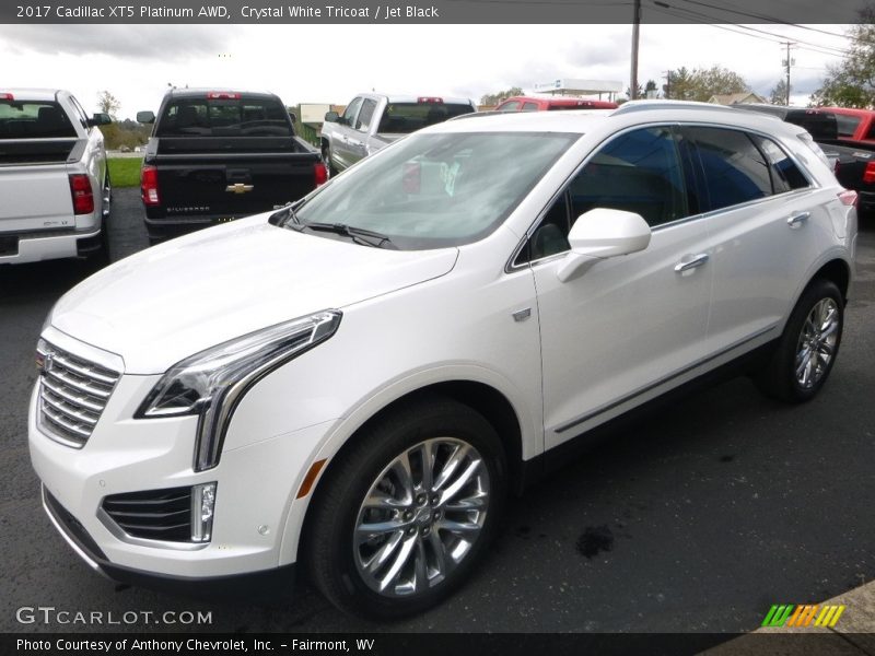 Crystal White Tricoat / Jet Black 2017 Cadillac XT5 Platinum AWD