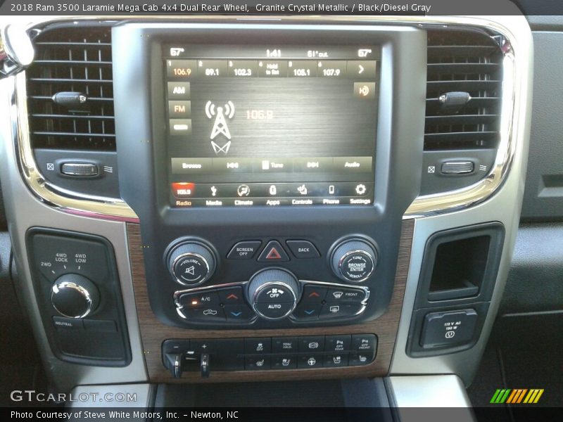 Granite Crystal Metallic / Black/Diesel Gray 2018 Ram 3500 Laramie Mega Cab 4x4 Dual Rear Wheel
