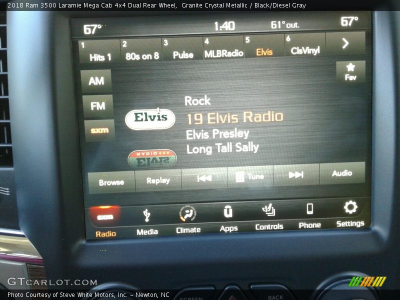 Granite Crystal Metallic / Black/Diesel Gray 2018 Ram 3500 Laramie Mega Cab 4x4 Dual Rear Wheel