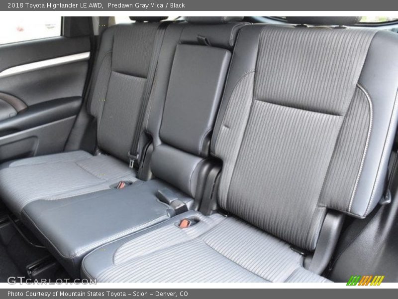 Rear Seat of 2018 Highlander LE AWD