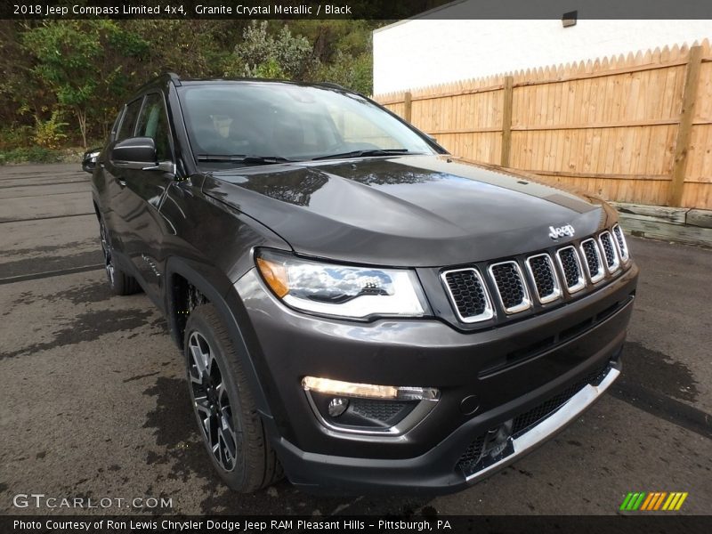 Granite Crystal Metallic / Black 2018 Jeep Compass Limited 4x4