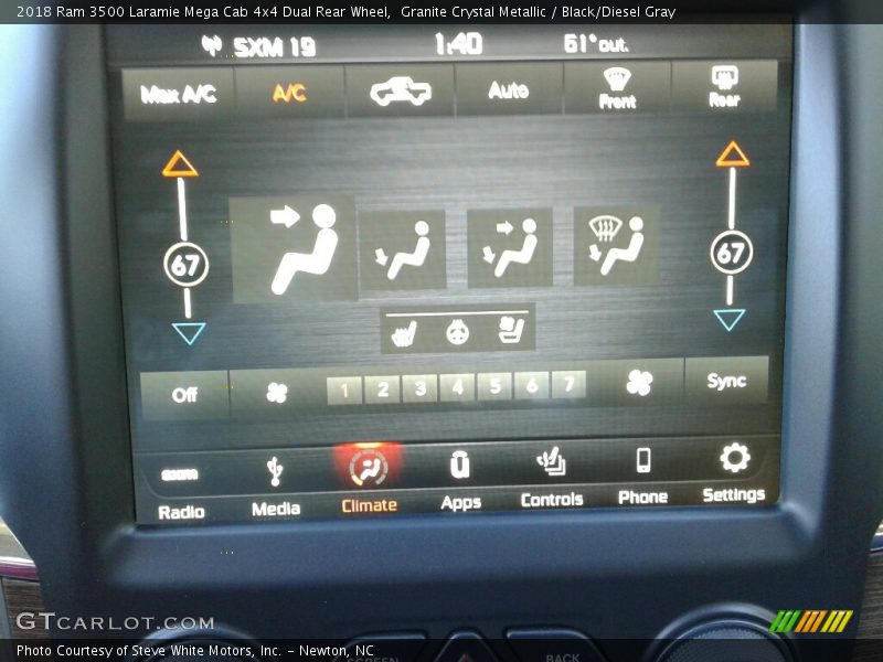 Granite Crystal Metallic / Black/Diesel Gray 2018 Ram 3500 Laramie Mega Cab 4x4 Dual Rear Wheel