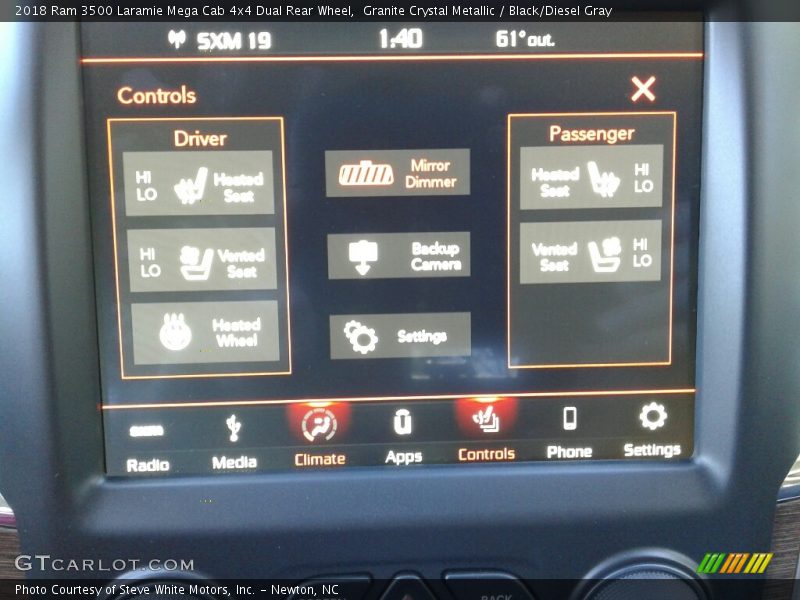 Granite Crystal Metallic / Black/Diesel Gray 2018 Ram 3500 Laramie Mega Cab 4x4 Dual Rear Wheel