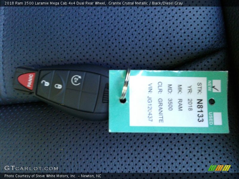 Granite Crystal Metallic / Black/Diesel Gray 2018 Ram 3500 Laramie Mega Cab 4x4 Dual Rear Wheel