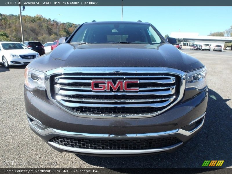 Iridium Metallic / Jet Black 2018 GMC Acadia SLE AWD