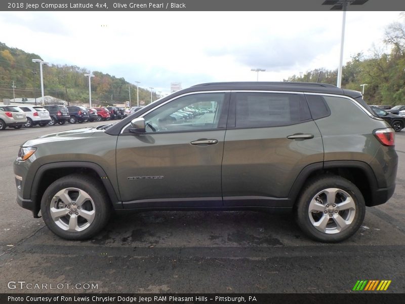 Olive Green Pearl / Black 2018 Jeep Compass Latitude 4x4