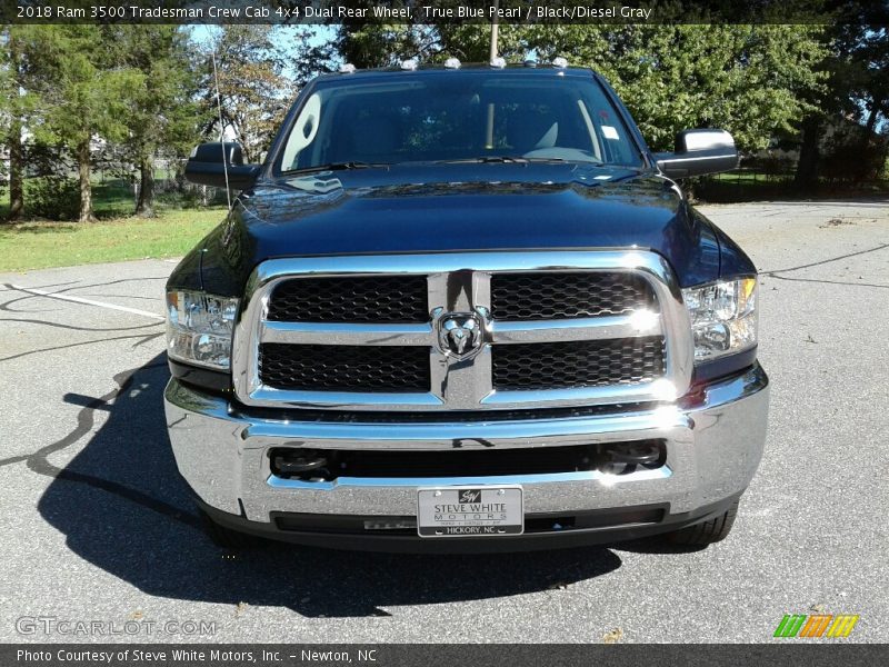 True Blue Pearl / Black/Diesel Gray 2018 Ram 3500 Tradesman Crew Cab 4x4 Dual Rear Wheel