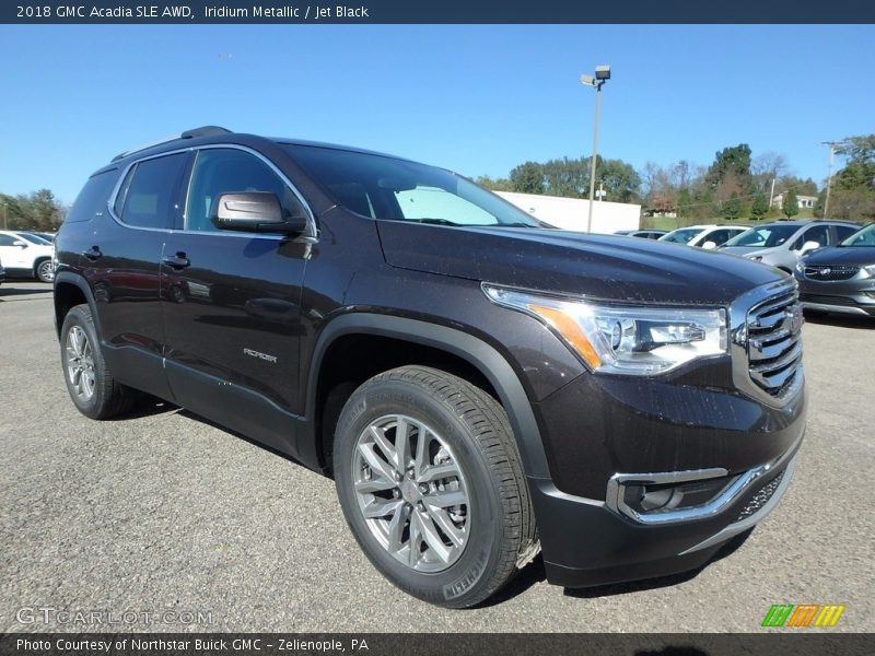 Iridium Metallic / Jet Black 2018 GMC Acadia SLE AWD