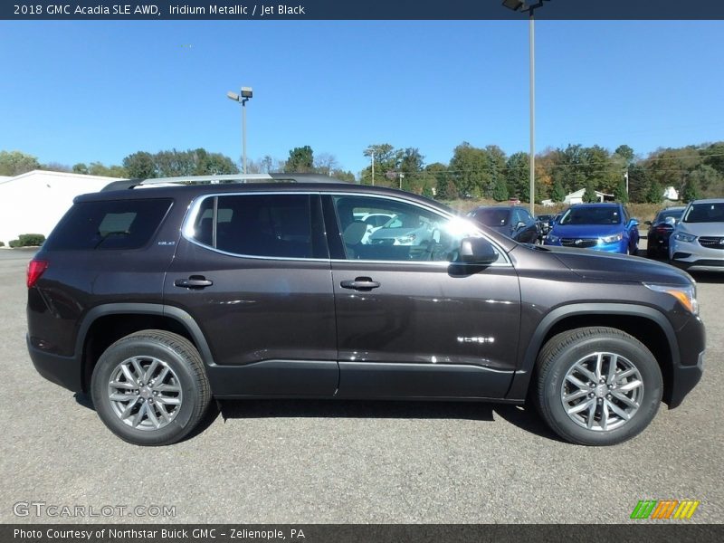 Iridium Metallic / Jet Black 2018 GMC Acadia SLE AWD