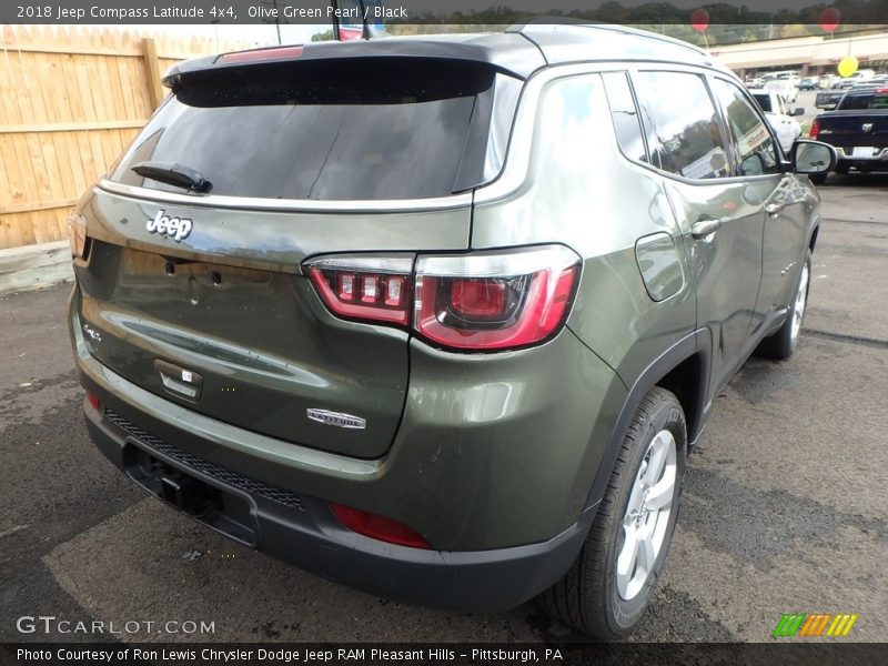 Olive Green Pearl / Black 2018 Jeep Compass Latitude 4x4