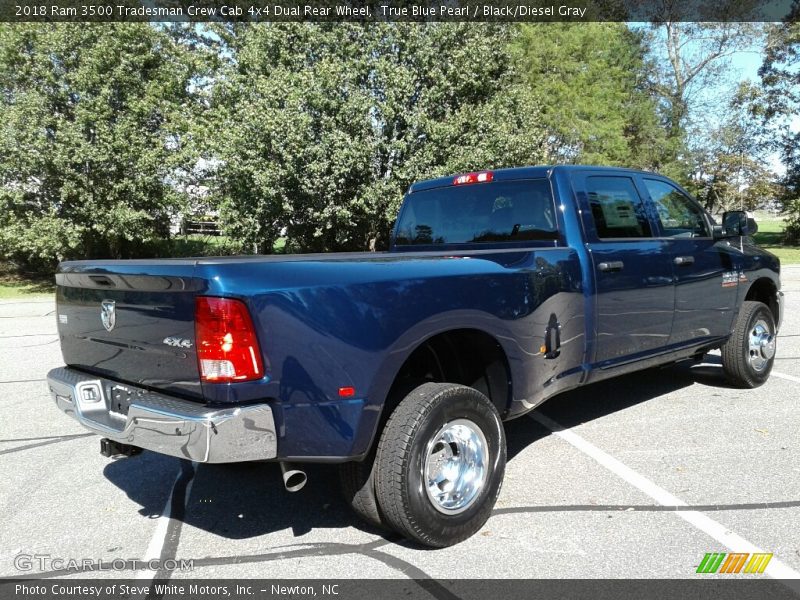 True Blue Pearl / Black/Diesel Gray 2018 Ram 3500 Tradesman Crew Cab 4x4 Dual Rear Wheel