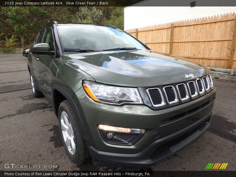 Olive Green Pearl / Black 2018 Jeep Compass Latitude 4x4
