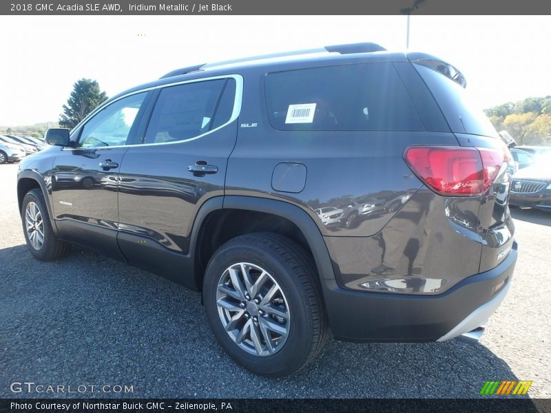Iridium Metallic / Jet Black 2018 GMC Acadia SLE AWD