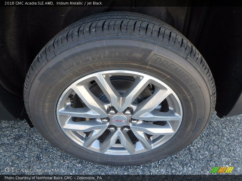 Iridium Metallic / Jet Black 2018 GMC Acadia SLE AWD