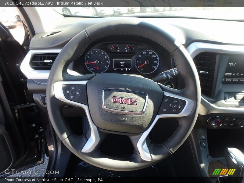 Iridium Metallic / Jet Black 2018 GMC Acadia SLE AWD