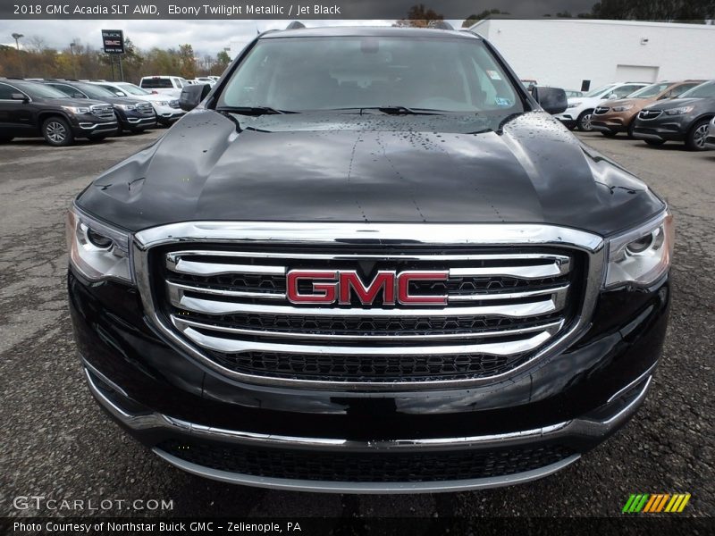 Ebony Twilight Metallic / Jet Black 2018 GMC Acadia SLT AWD
