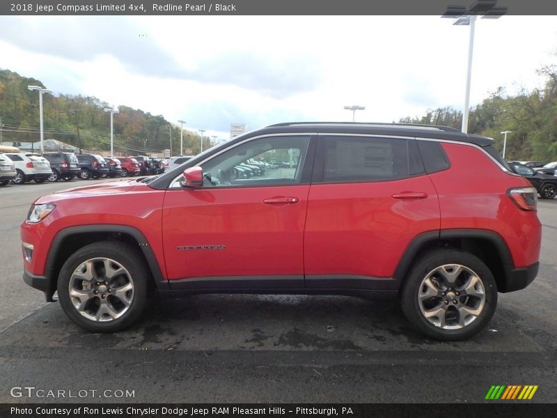 Redline Pearl / Black 2018 Jeep Compass Limited 4x4