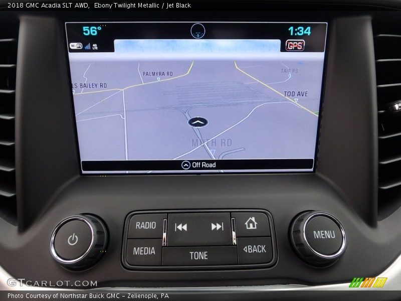 Ebony Twilight Metallic / Jet Black 2018 GMC Acadia SLT AWD