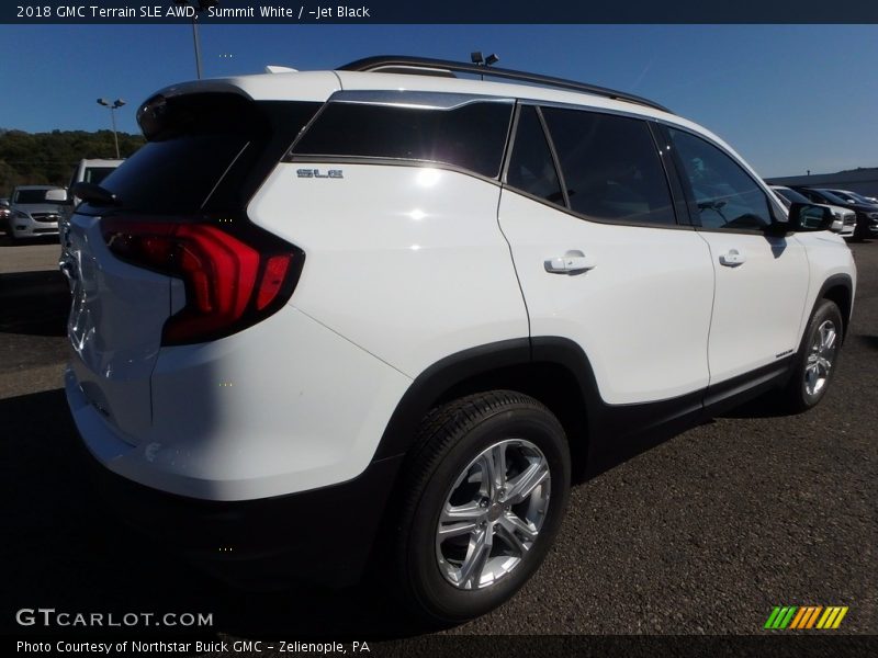 Summit White / ­Jet Black 2018 GMC Terrain SLE AWD