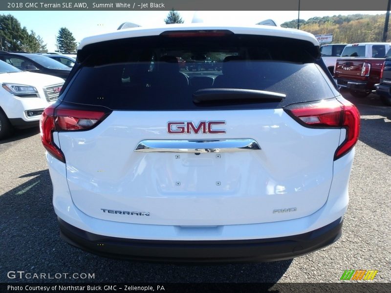 Summit White / ­Jet Black 2018 GMC Terrain SLE AWD