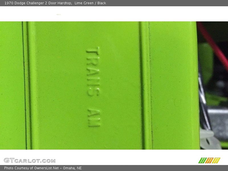 Lime Green / Black 1970 Dodge Challenger 2 Door Hardtop