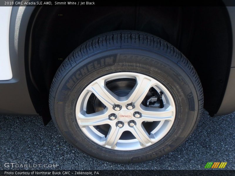 Simmit White / Jet Black 2018 GMC Acadia SLE AWD