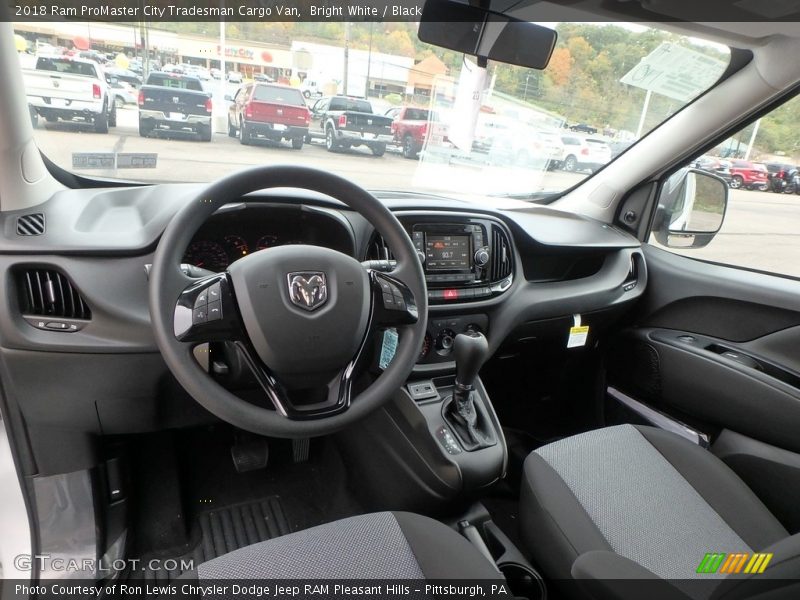  2018 ProMaster City Tradesman Cargo Van Black Interior