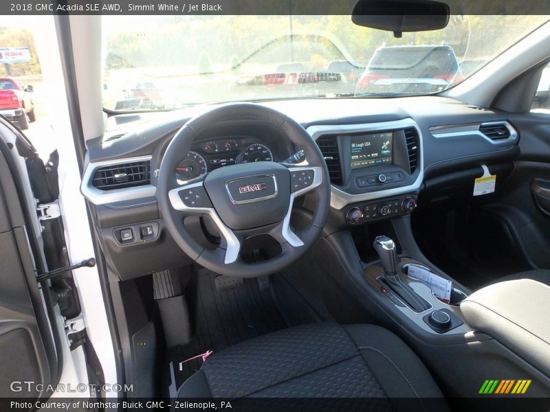 Simmit White / Jet Black 2018 GMC Acadia SLE AWD