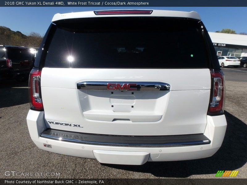 White Frost Tricoat / Cocoa/Dark Atmosphere 2018 GMC Yukon XL Denali 4WD