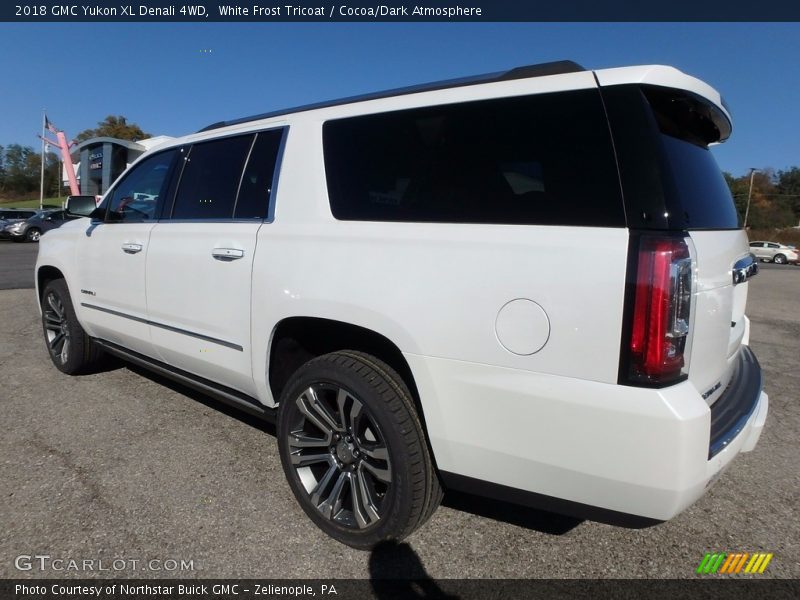 White Frost Tricoat / Cocoa/Dark Atmosphere 2018 GMC Yukon XL Denali 4WD